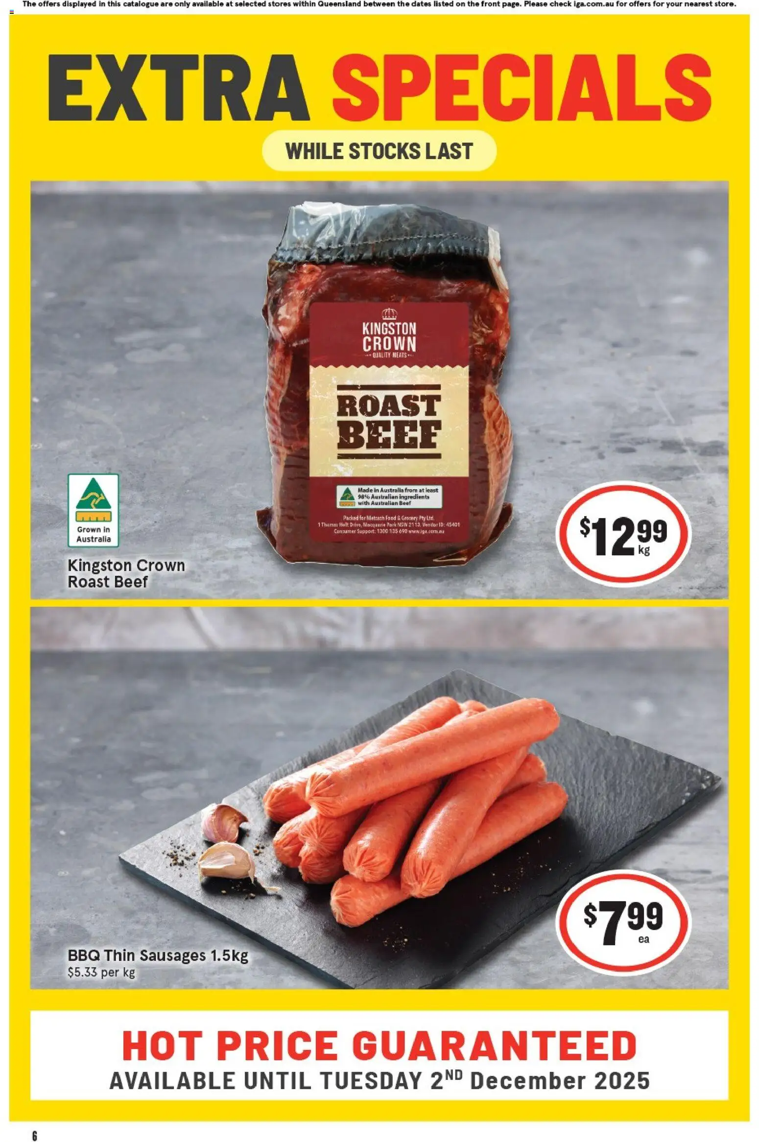 IGA Extra Specials QLD - page 2- valid from 05/11/2025
