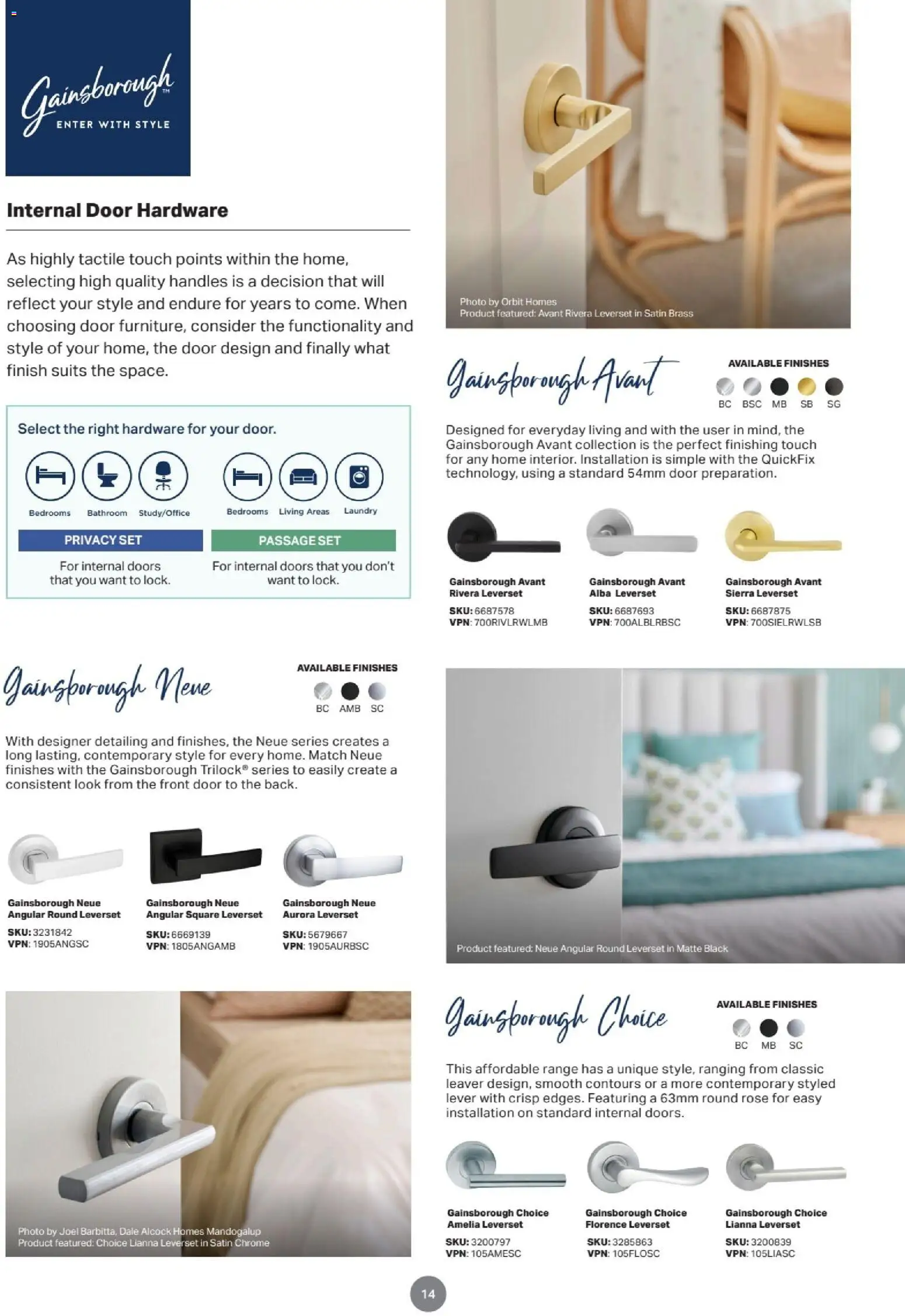 Mitre 10 Door & Door Furniture E-selection Guide 2025 - page 14- valid from 05/02/2026