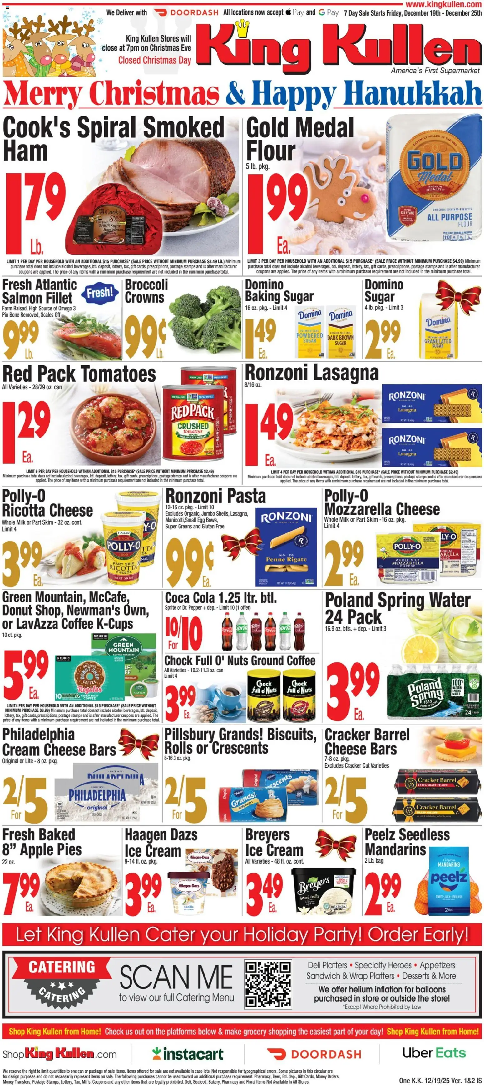 King Kullen Weekly Ad - page 1- valid from 12/18/2025