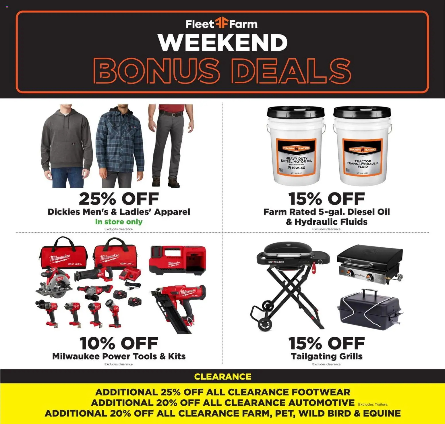 Mills Fleet Farm Weekend Bonus - page 1- valid from 12/04/2025