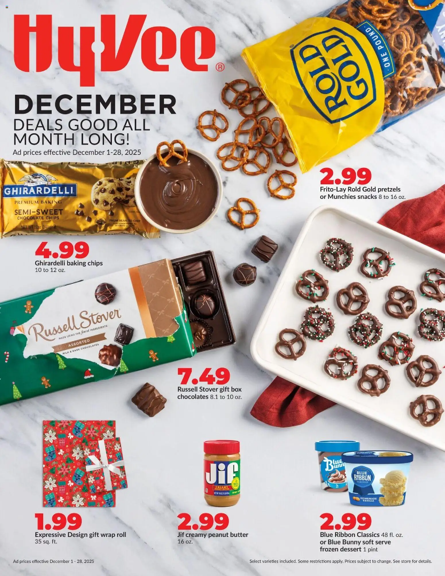 HyVee Deals Good All Month Long - page 1- valid from 12/01/2025