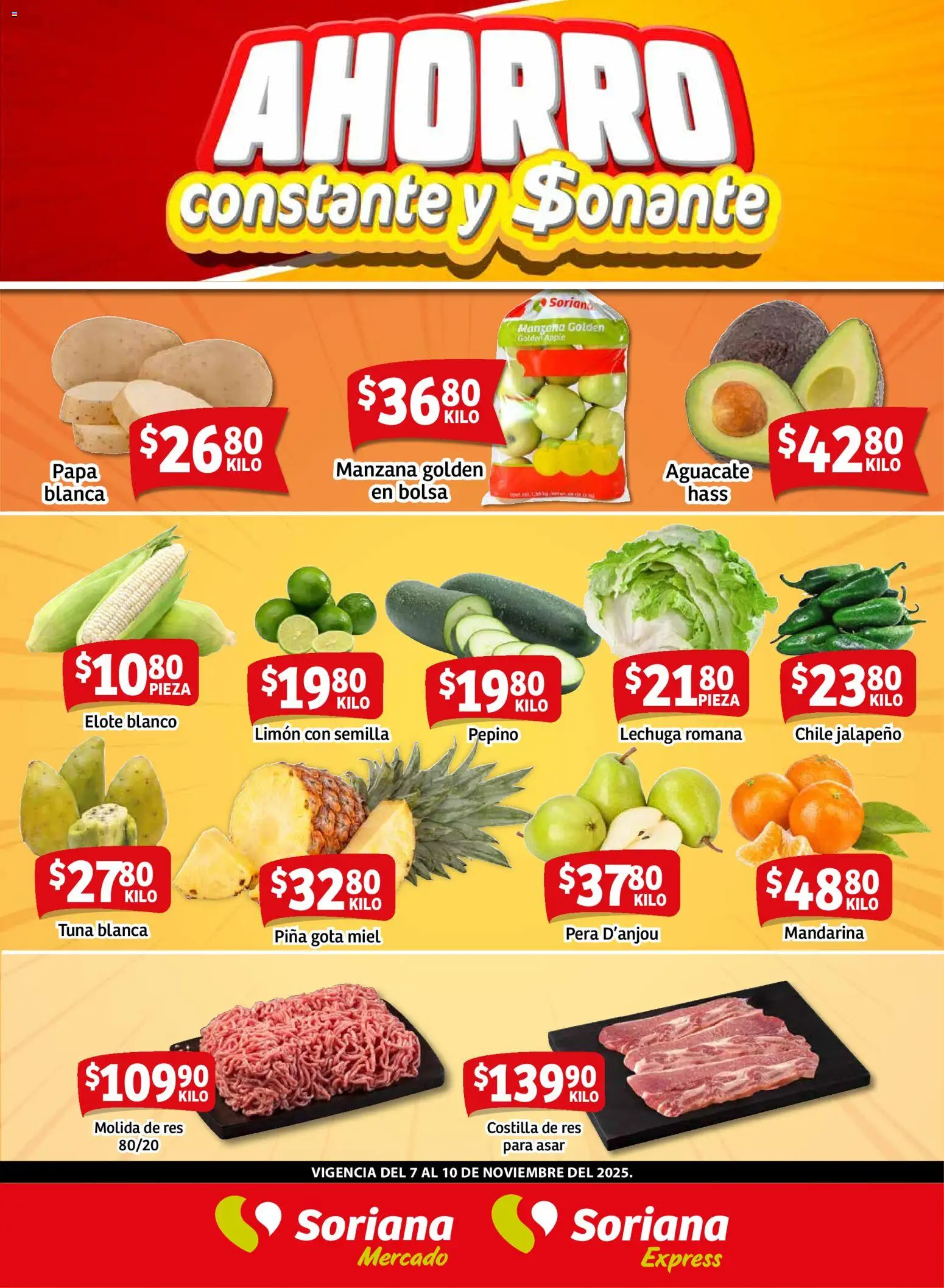 Soriana - Fin de Semana Mercado: Coah, Chih y Dur - página 1- válido desde 07/11/2025