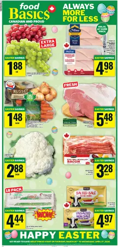 Preview Food Basics weekly flyer / circulaire valid from Mar 26, 2026