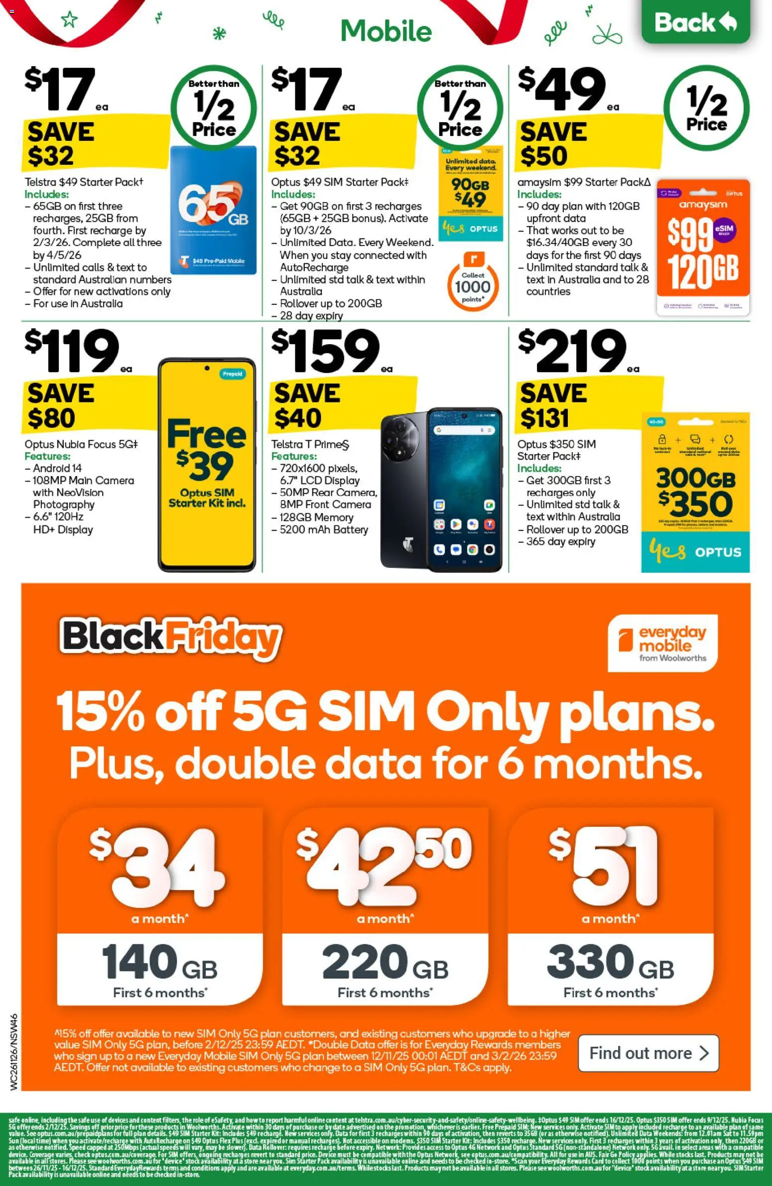 Woolworths Black Friday - page 46- valid from 26/11/2025