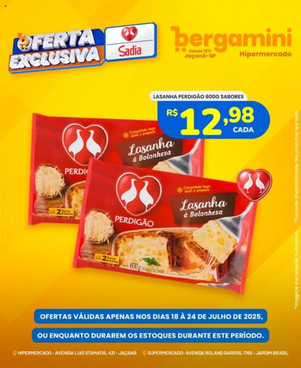 Supermercado Bergamini - Ofertas BRF - página 1- válido a partir de 18/07/2025
