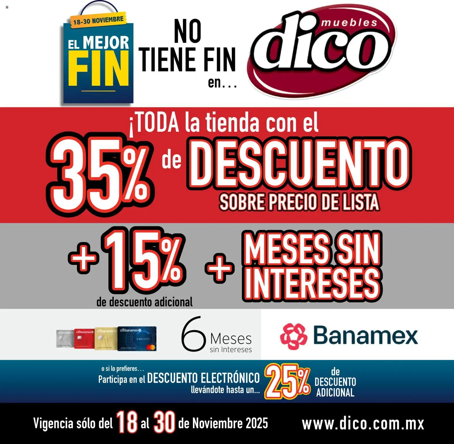 Muebles Dico Buen Fin  - página 1- válido desde 18/11/2025