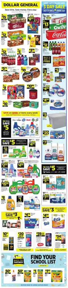Preview Dollar General Weekly Ad - TX valid from 07/27/2025