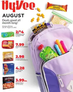 Preview HyVee Monthly Ad valid from 07/28/2025