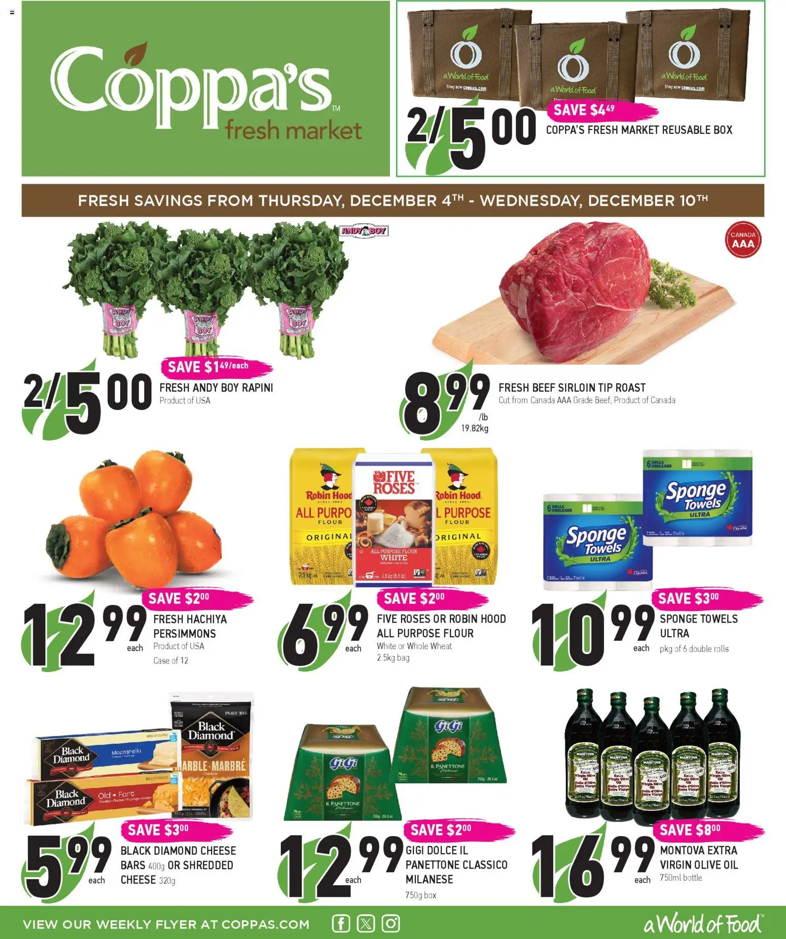 Coppas Fresh Market weekly flyer / circulaire - page 1- valid from Dec 4, 2025