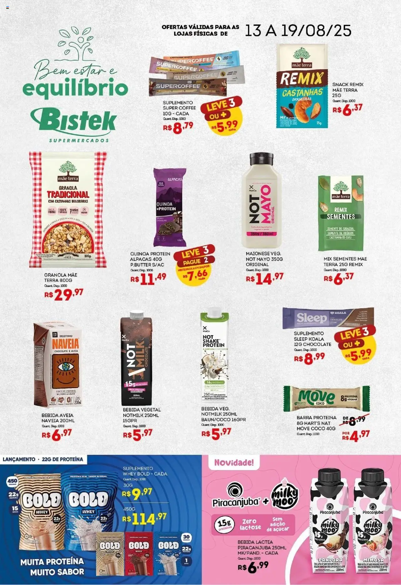 Bistek Supermercados - Ofertas Bem Estar e Equilíbrio - página 1- válido a partir de 13/08/2025
