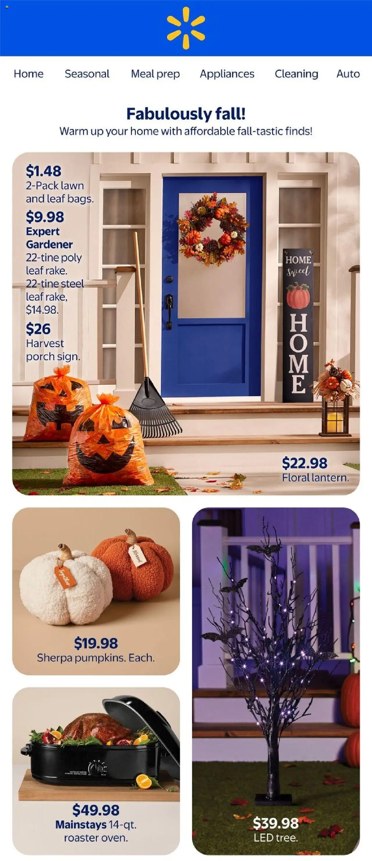 Walmart - Fabulously fall! - page 1- valid from Sep 25, 2025