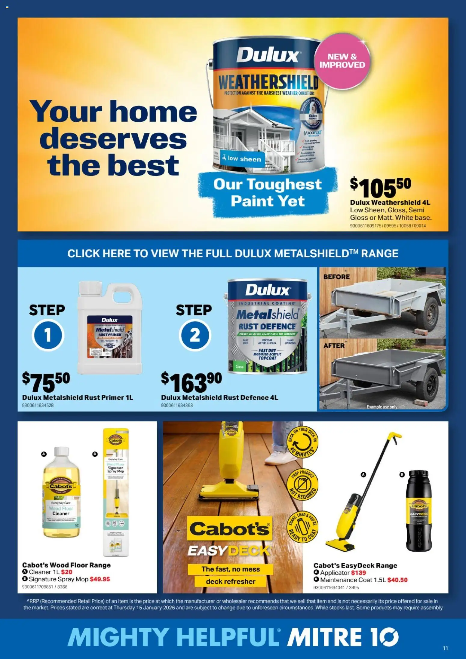 Mitre 10 Catalogue  - page 11- valid from 25/02/2026