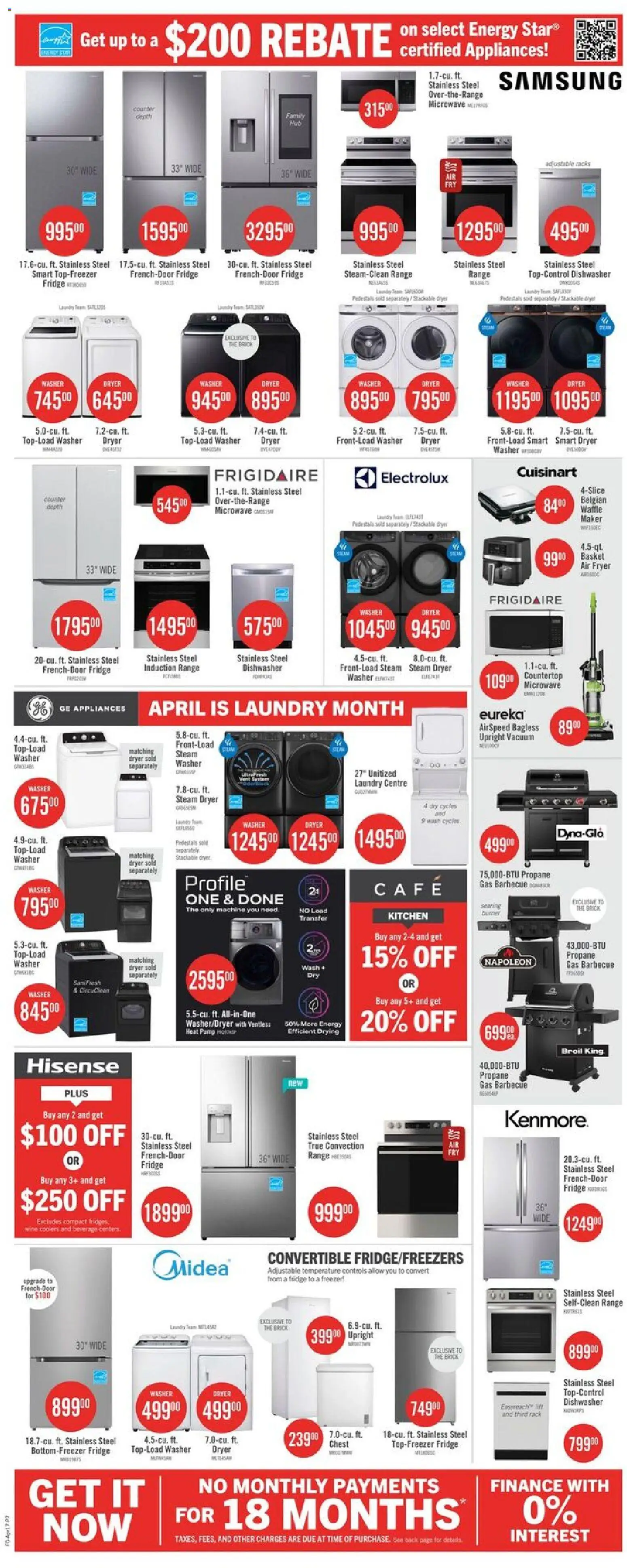 The Brick weekly flyer / circulaire - page 9- valid from Apr 17, 2026