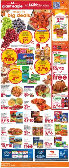 Preview Giant Eagle Weekly Ad valid from 09/18/2025