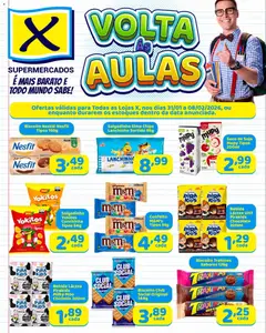 Pré-visualização X Supermercados - Ofertas Voltas às Aulas válida a partir de 31/01/2026