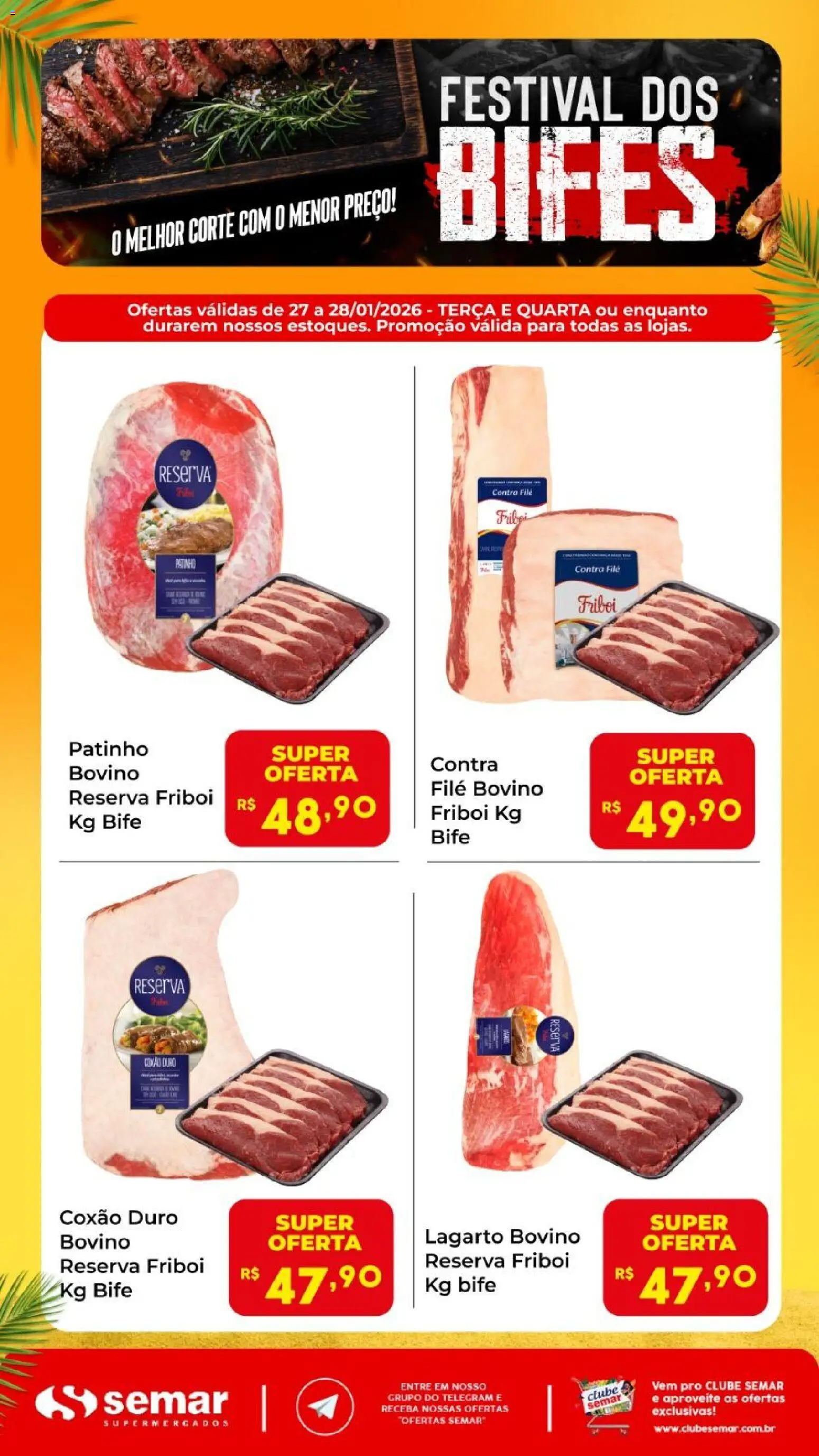 Semar Supermercado - Ofertas Festival dos Bifes - página 1- válido a partir de 27/01/2026
