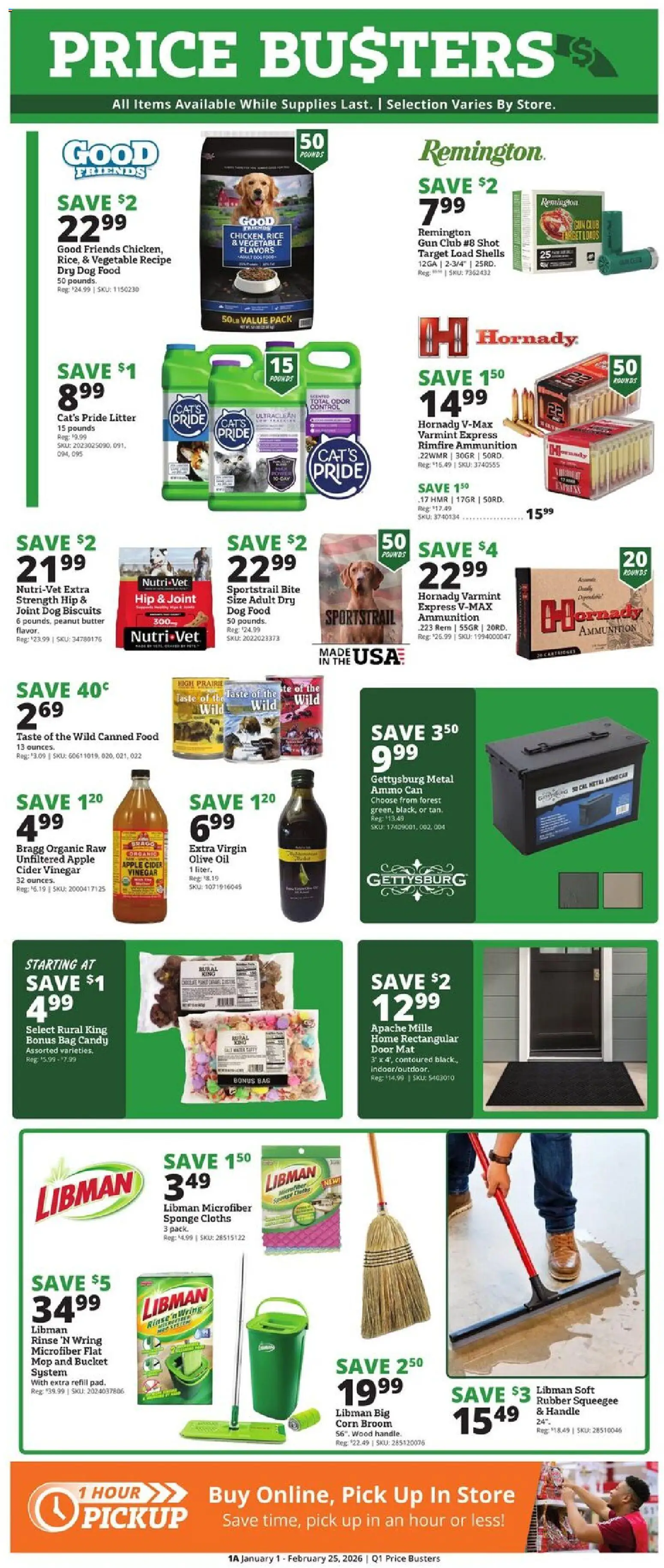 Rural King Price Busters - page 1- valid from 01/01/2026