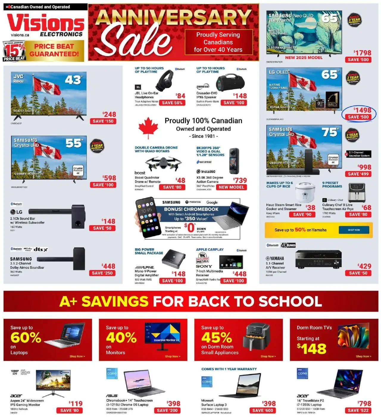 Visions weekly flyer / circulaire - page 1- valid from Aug 22, 2025
