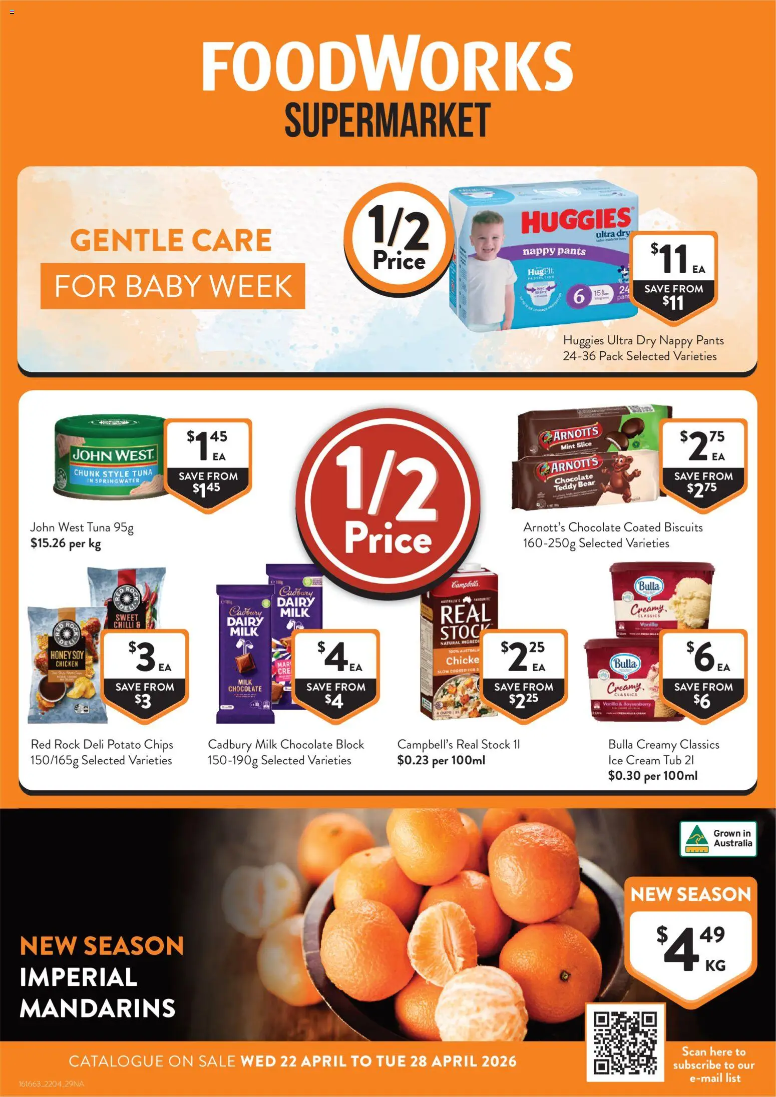 Foodworks catalogue  - page 1- valid from 22/04/2026