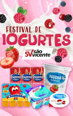 Pré-visualização Supermercados São Vicente - Ofertas Festival de Iogurtes válida a partir de 12/11/2025