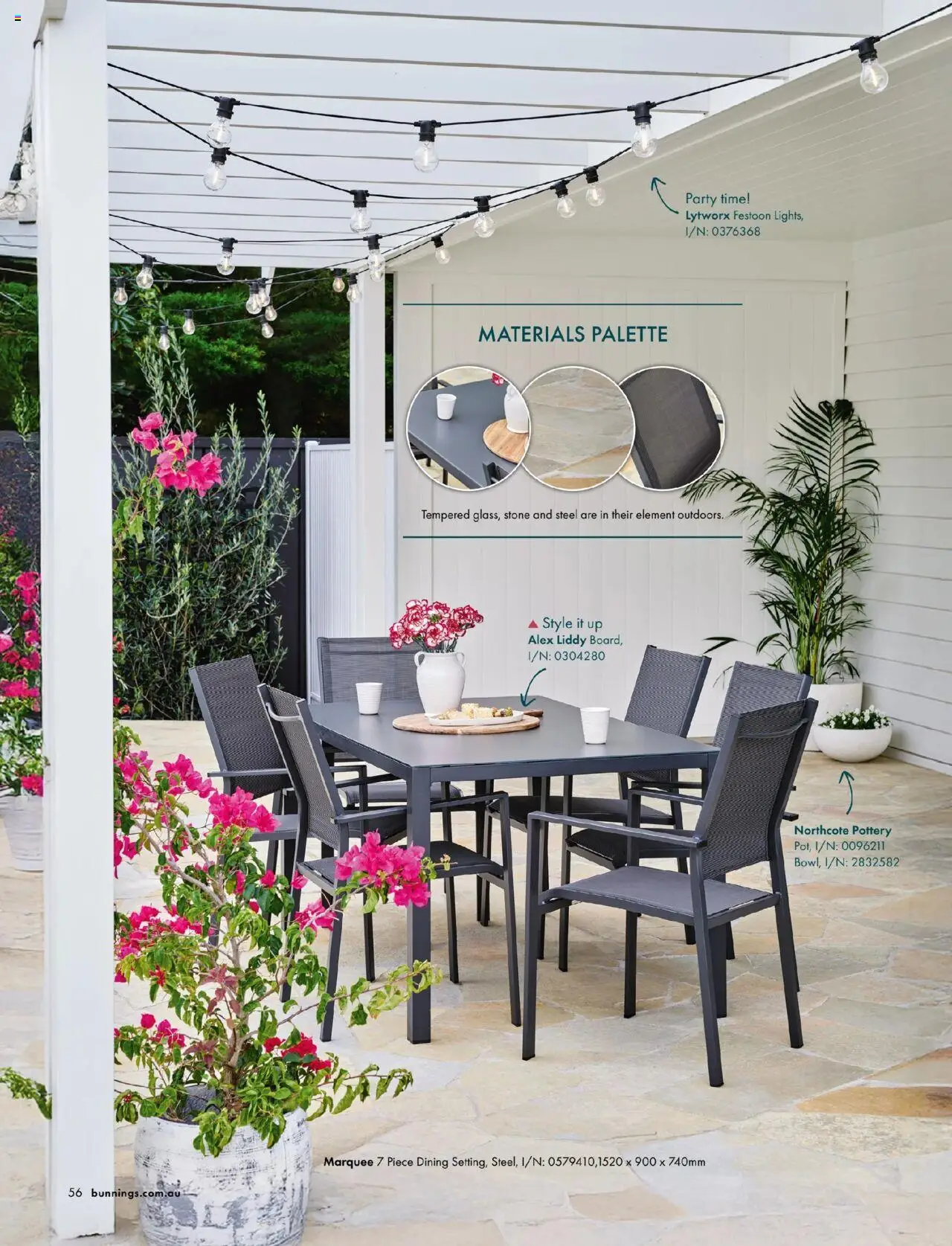 Bunnings Warehouse Outdoor Style Magazine 2025/26 - page 56- valid from 25/08/2025