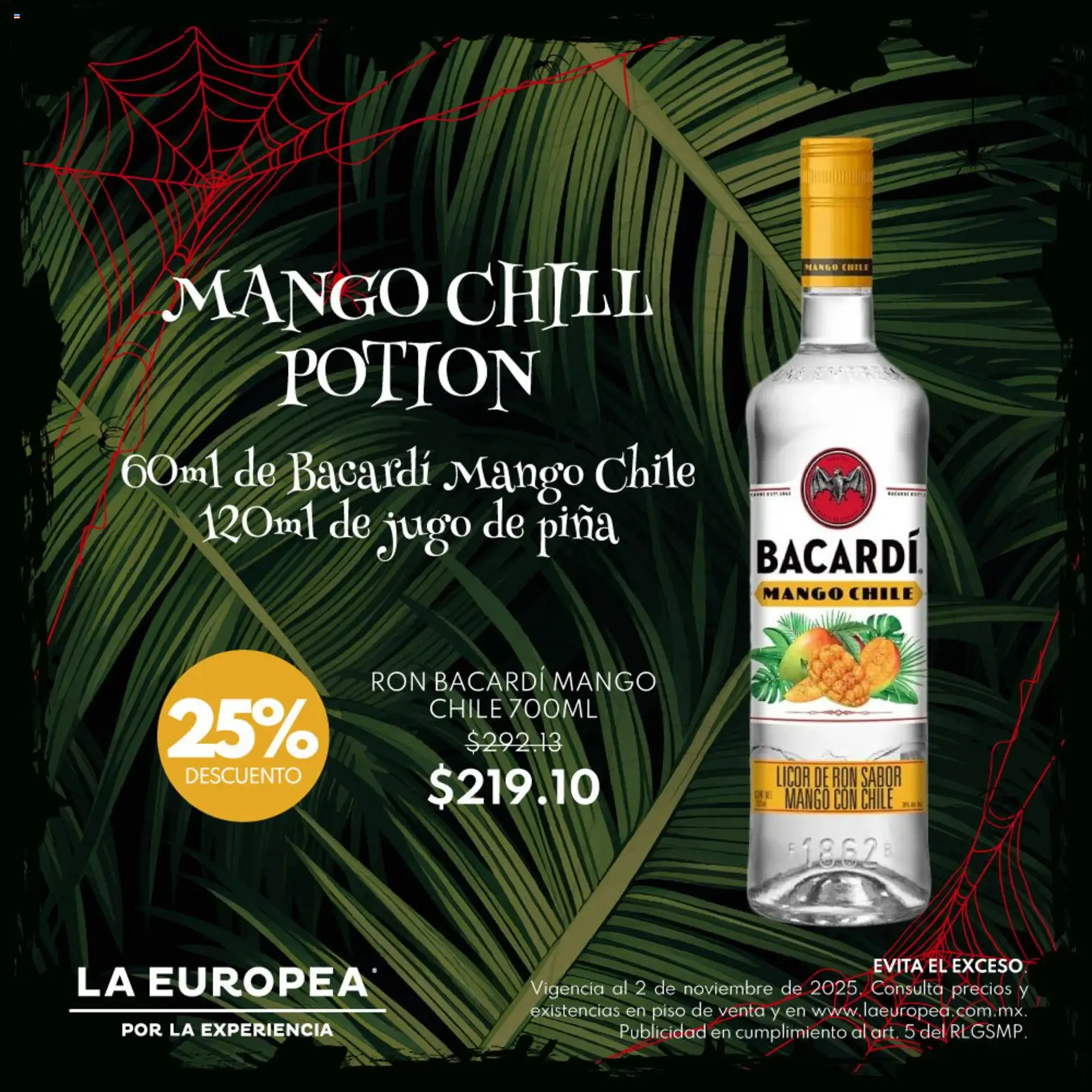 La Europea catálogo Bacardí Mango Chile - página 1- válido desde 30/10/2025