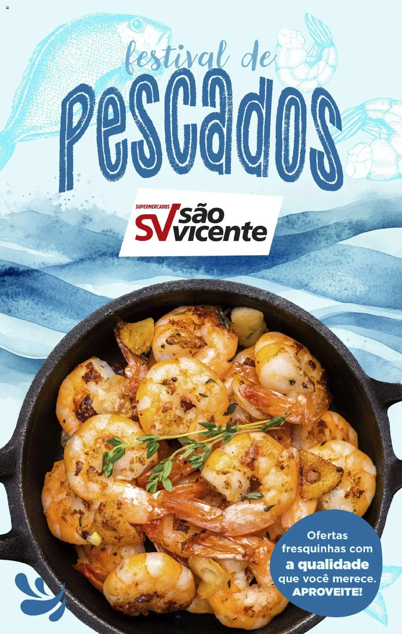 Supermercados São Vicente - Ofertas Festival de Pescados - página 1- válido a partir de 03/09/2025
