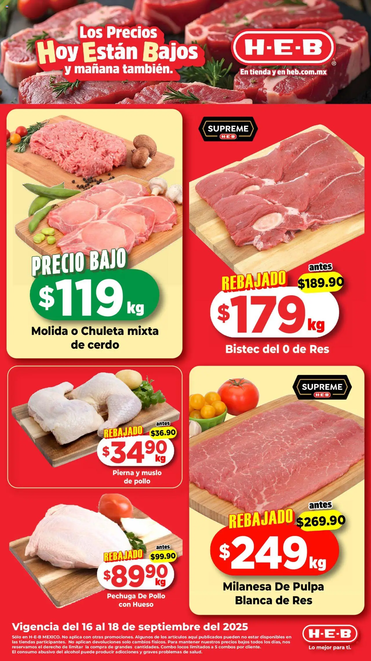 H-E-B - Folleto - página 1- válido desde 16/09/2025