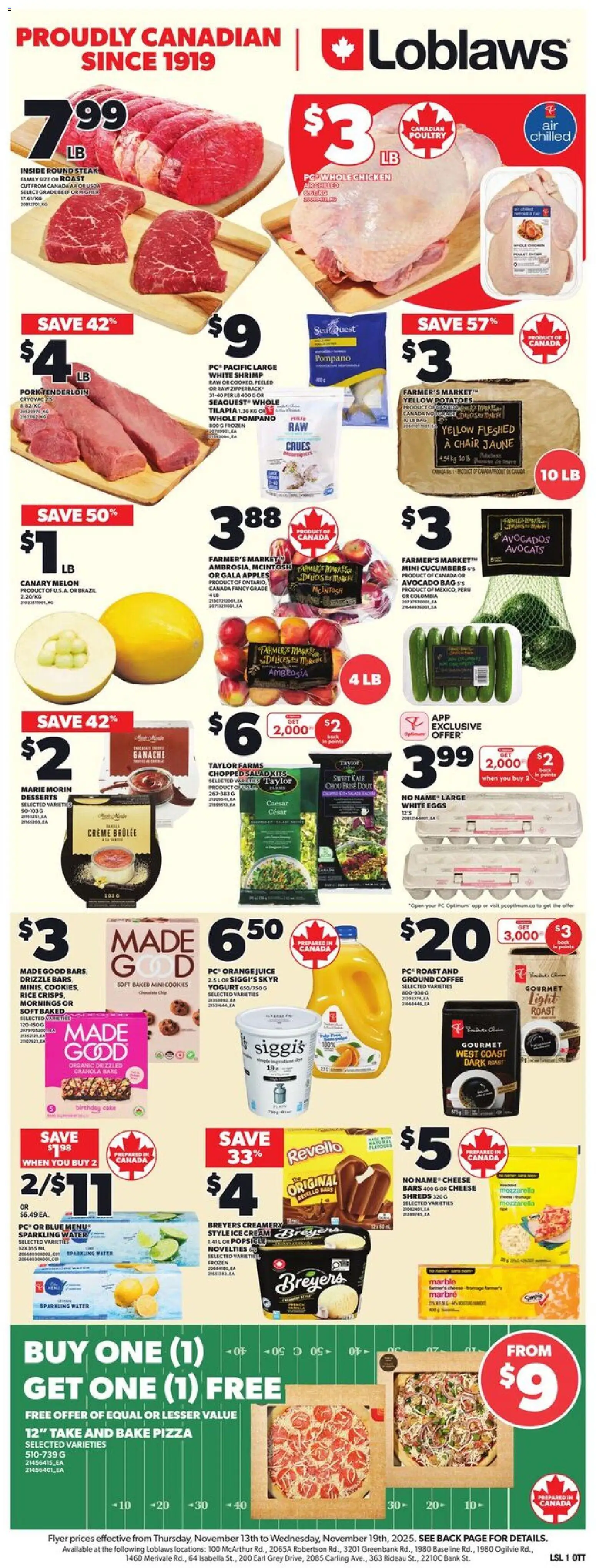 Loblaws weekly flyer / circulaire - page 3- valid from Nov 13, 2025
