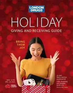 Preview London Drugs - Specialty Christmas Catalogue valid from Nov 12, 2025