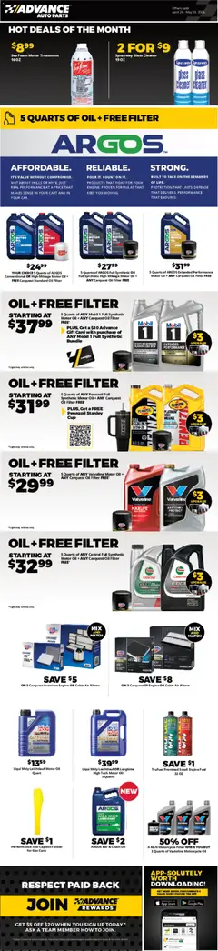 Preview Advance Auto Parts Weekly Ad valid from 04/26/2026