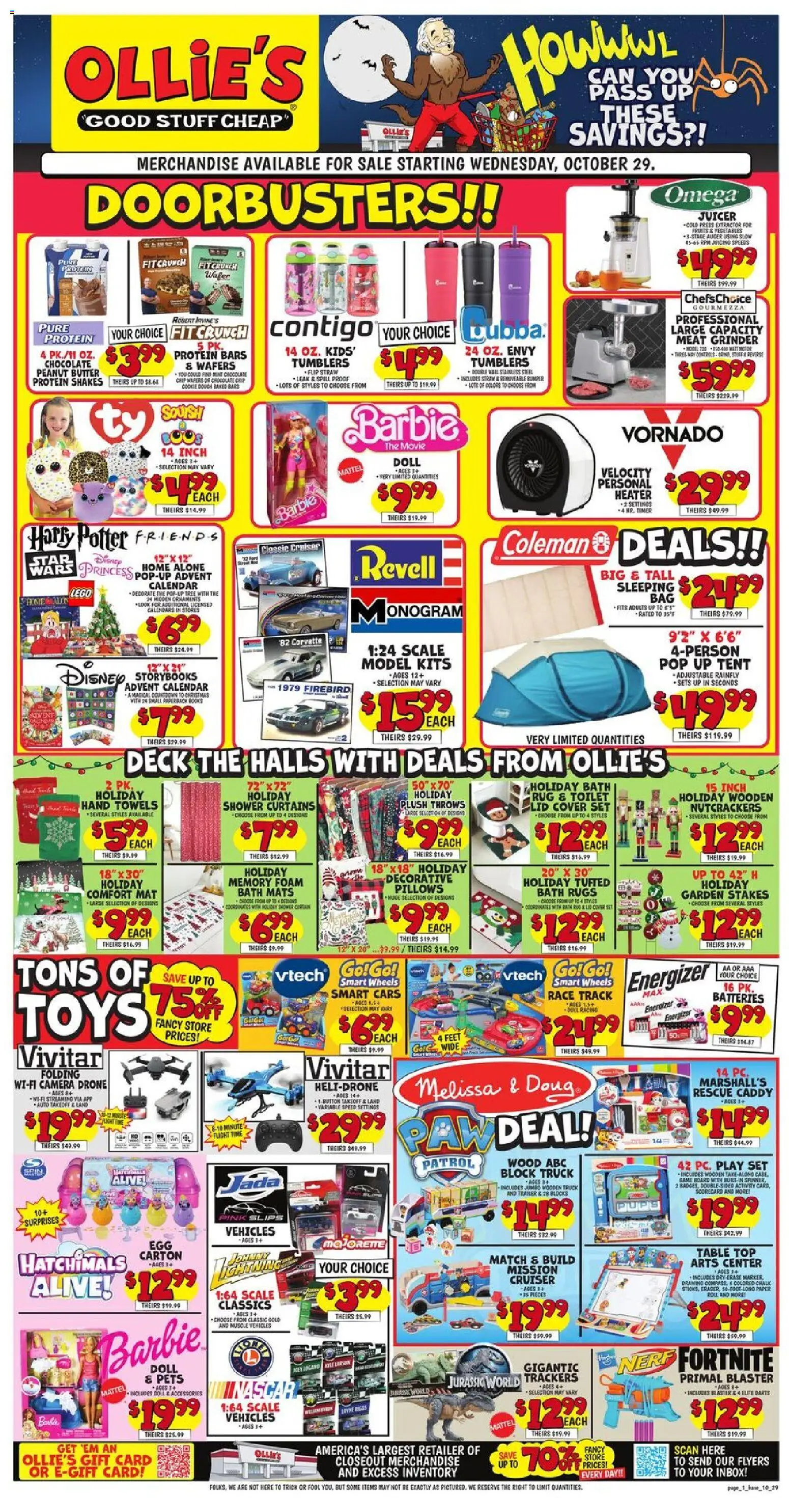 Ollie's Weekly Ad - page 1- valid from 10/29/2025