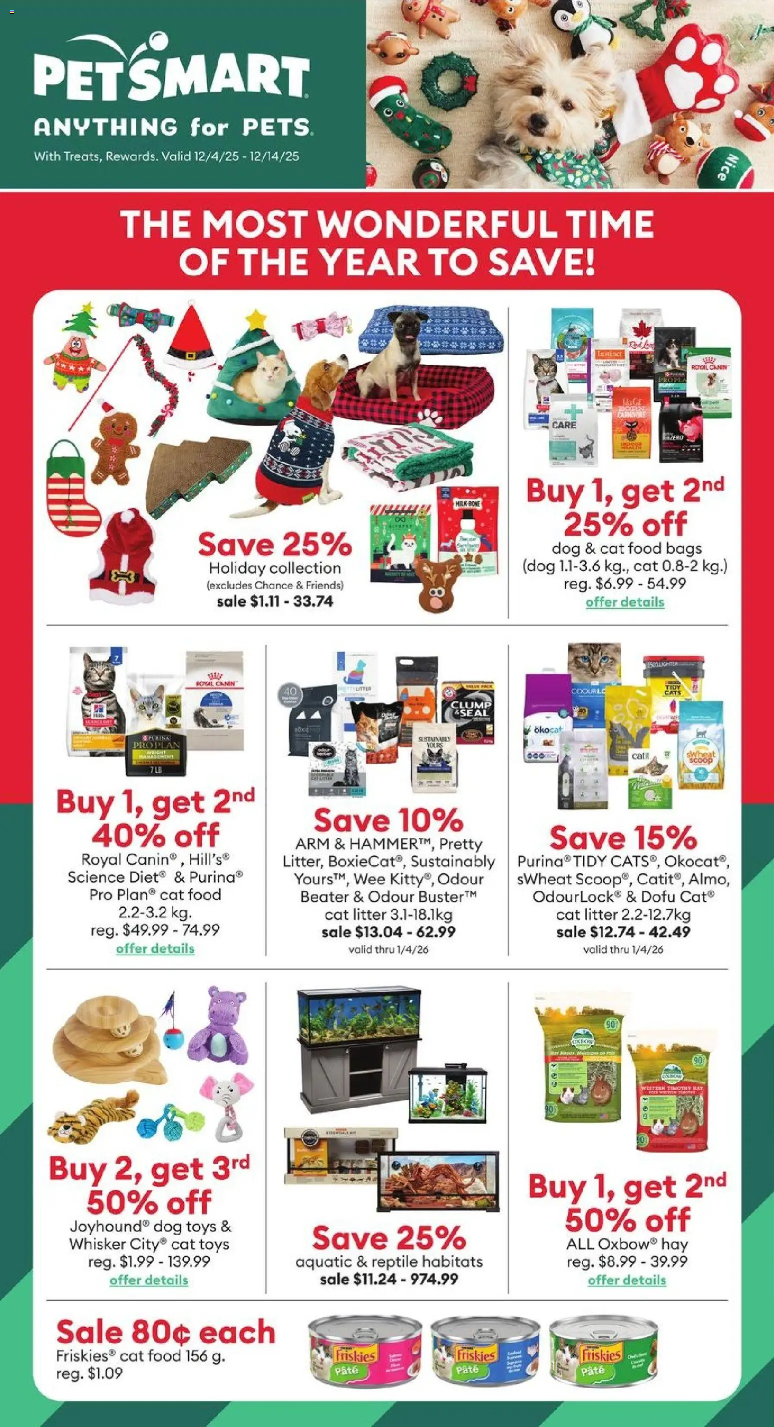 Petsmart weekly flyer / circulaire - page 1- valid from Dec 4, 2025