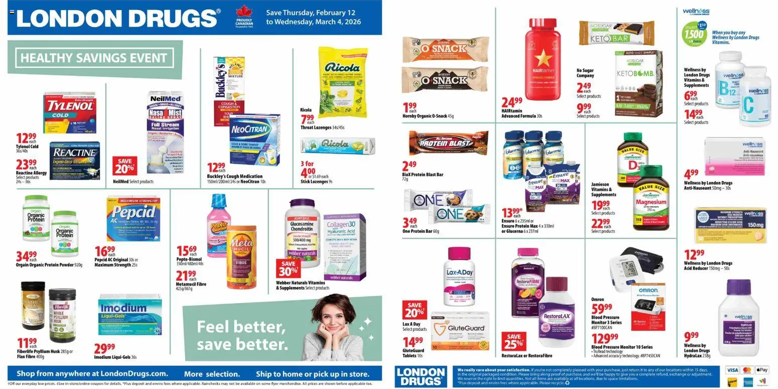 London Drugs - Healthy Savings Event - page 1- valid from Feb 12, 2026