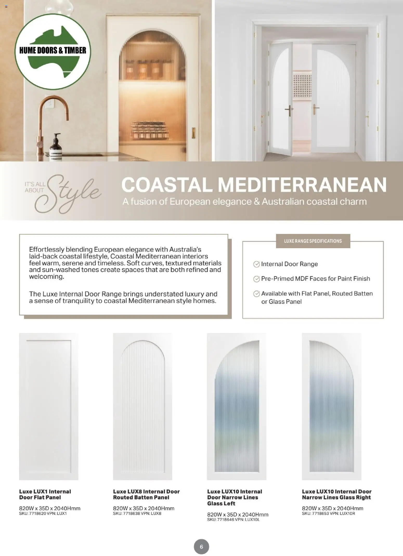 Mitre 10 Door & Door Furniture E-selection Guide 2025 - page 6- valid from 05/02/2026