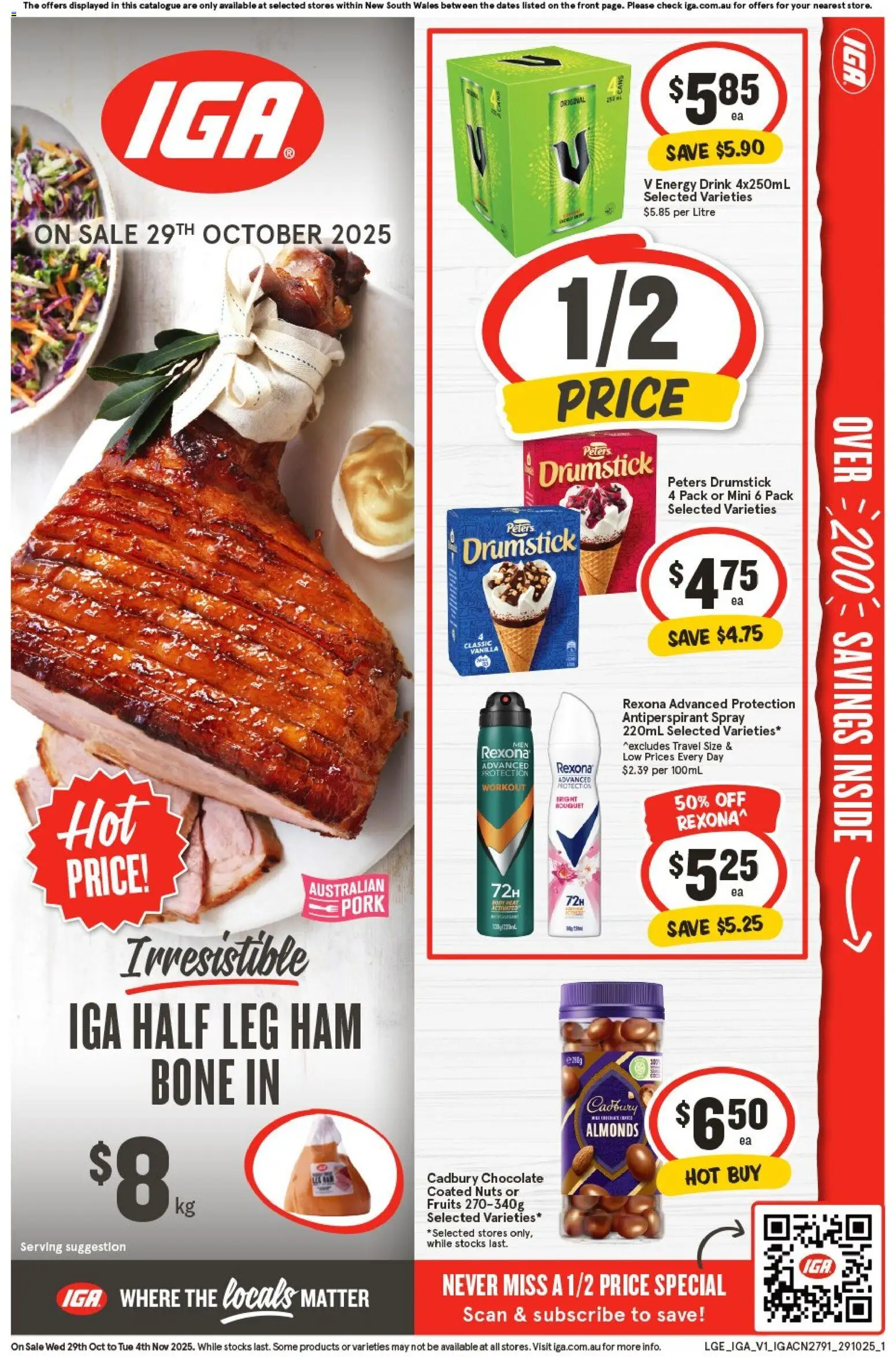 IGA Catalogue NSW - page 1- valid from 29/10/2025