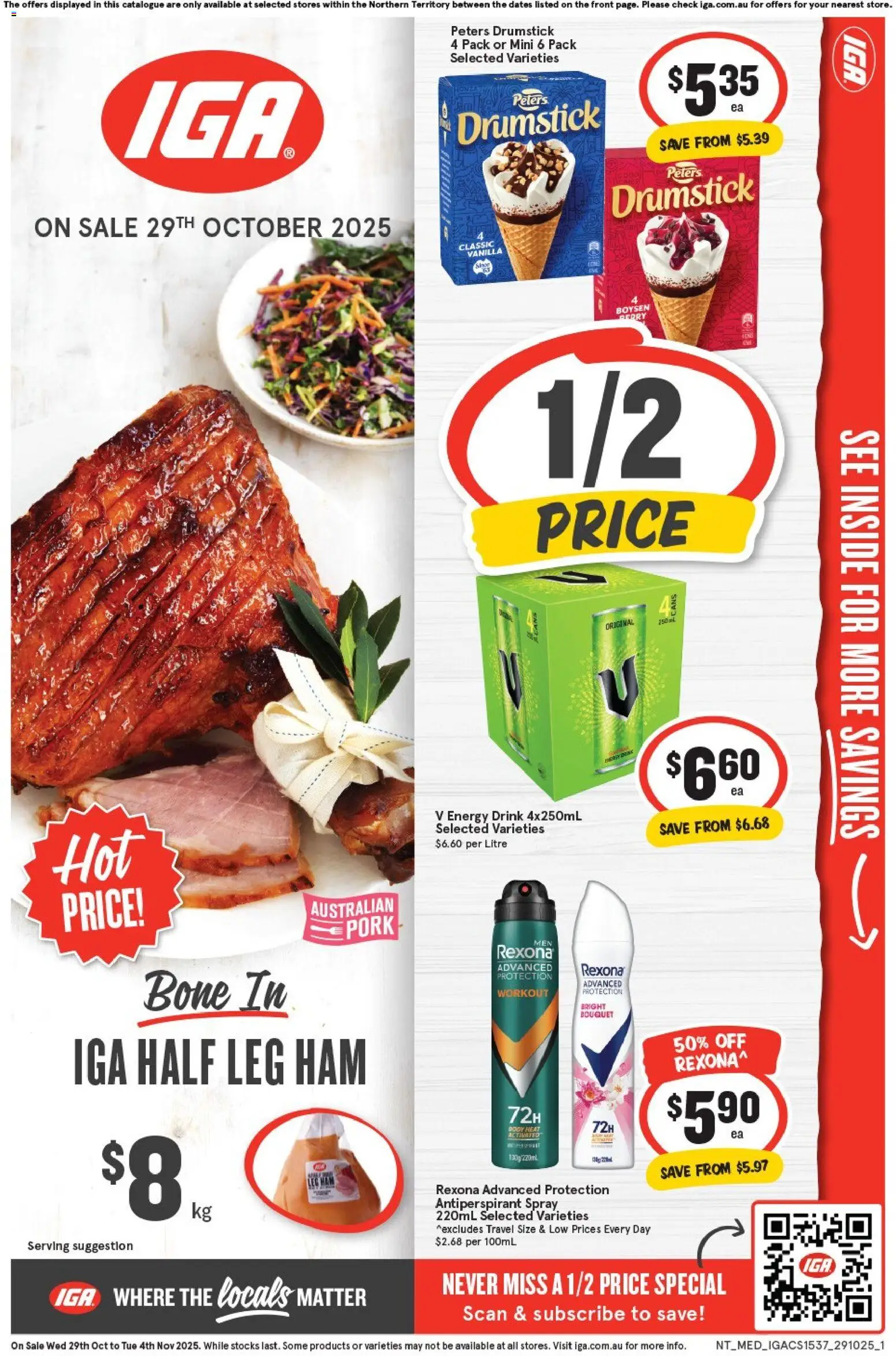 IGA Catalogue NT - page 1- valid from 29/10/2025