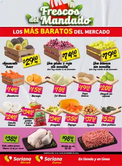 Soriana - Frescos del Mandado Mercado: Ver, Tab, Chis, Camp, Yuc y Q. Roo válido desde 16/12/2025