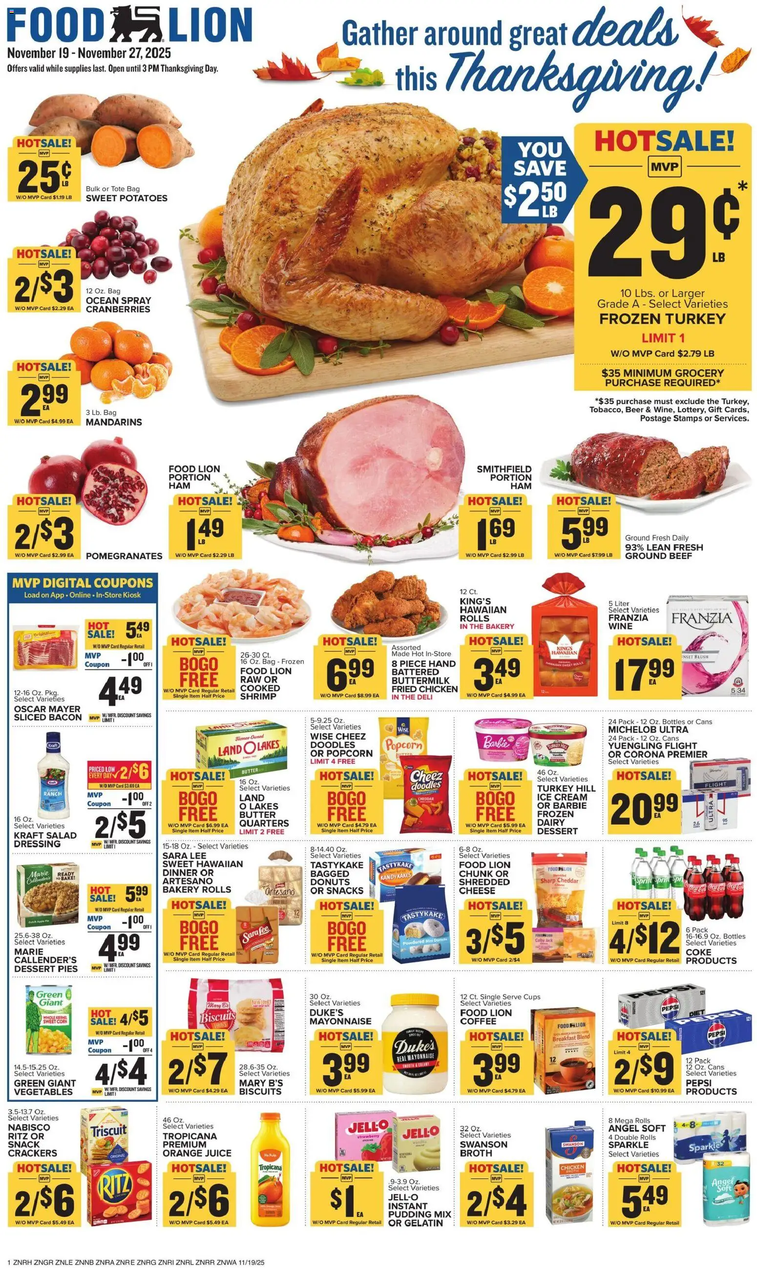 Food Lion Weekly Ad - page 1- valid from 11/19/2025
