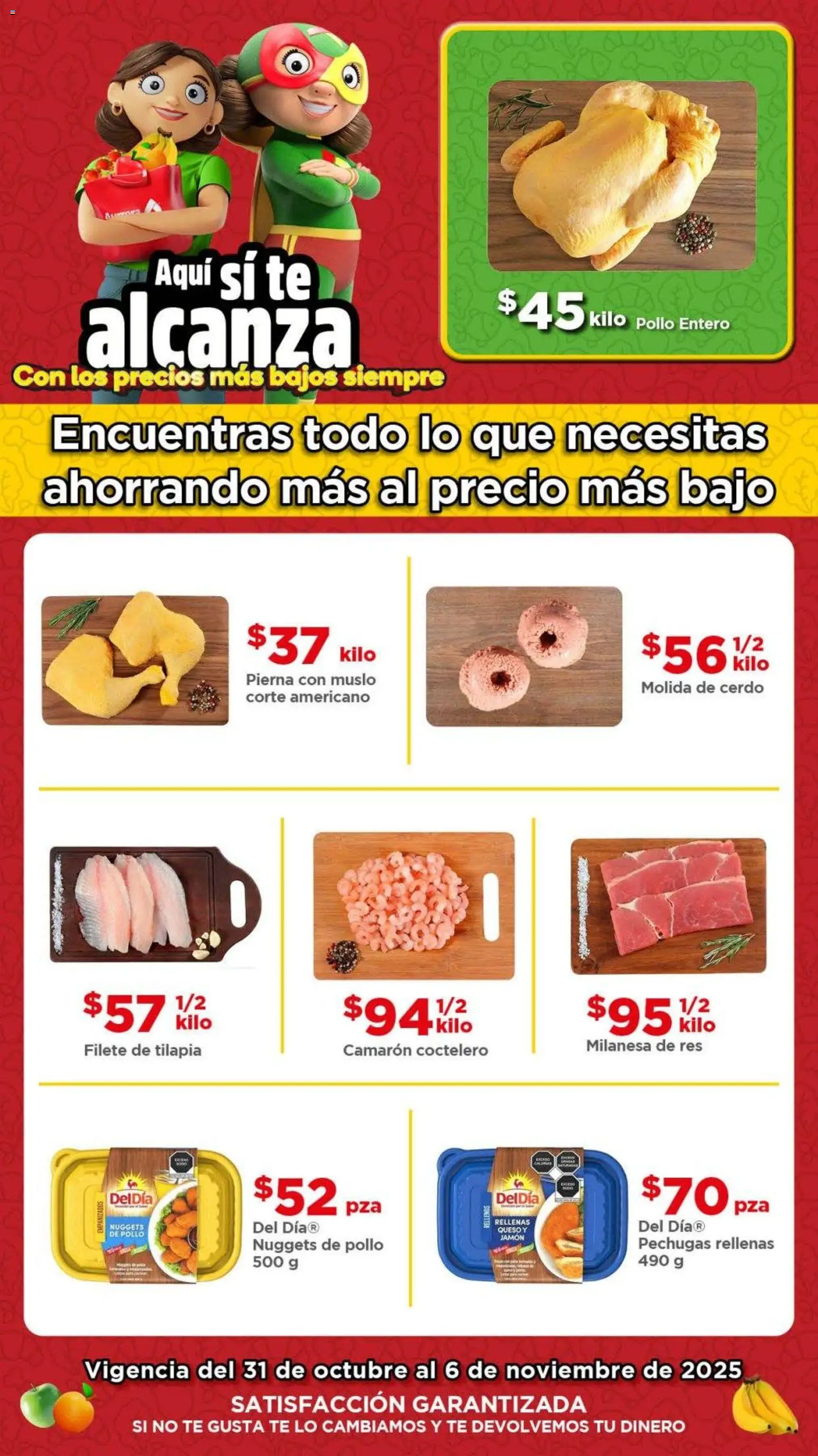 Bodega Aurrerá folleto Ahorra con los precios más bajos - página 1- válido desde 31/10/2025