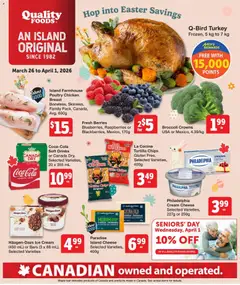 Preview Quality Foods weekly flyer / circulaire valid from Mar 26, 2026