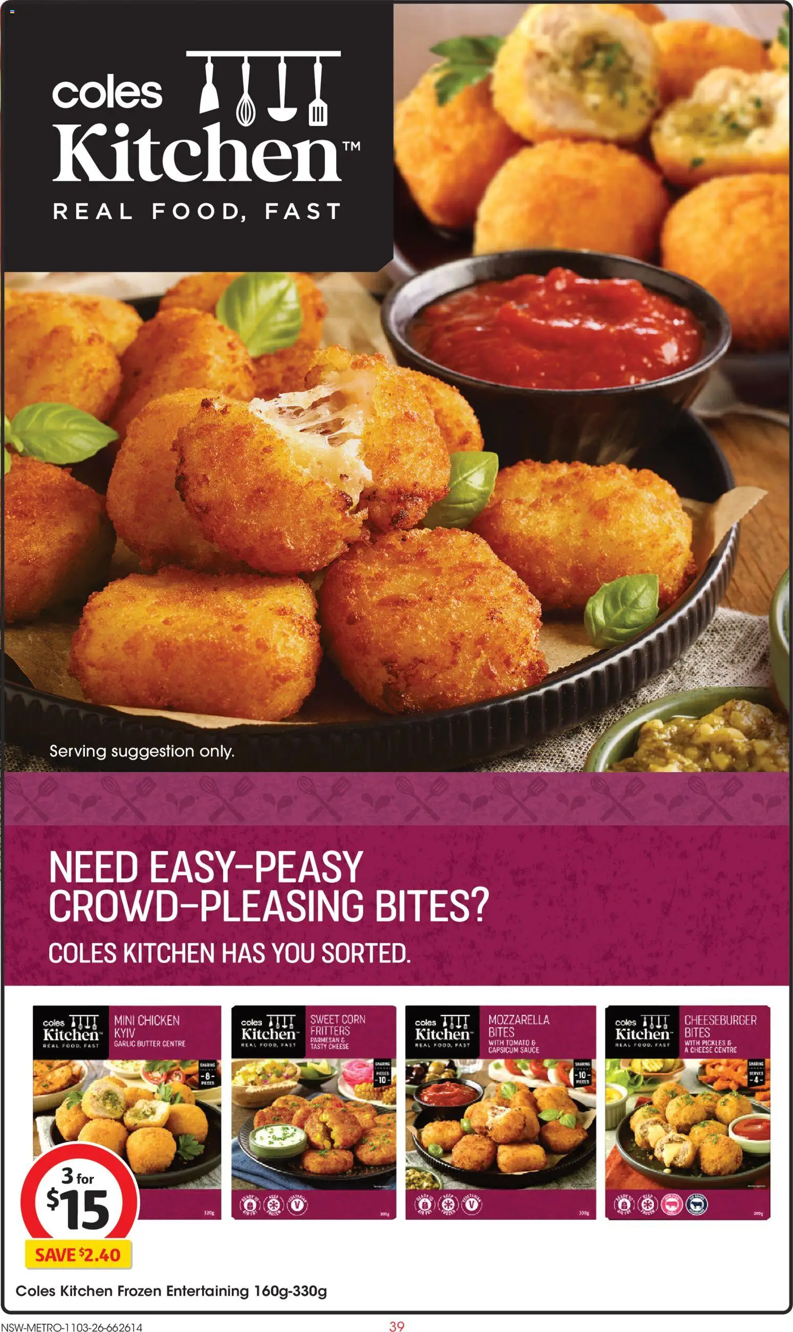 Coles catalogue  - page 39- valid from 11/03/2026