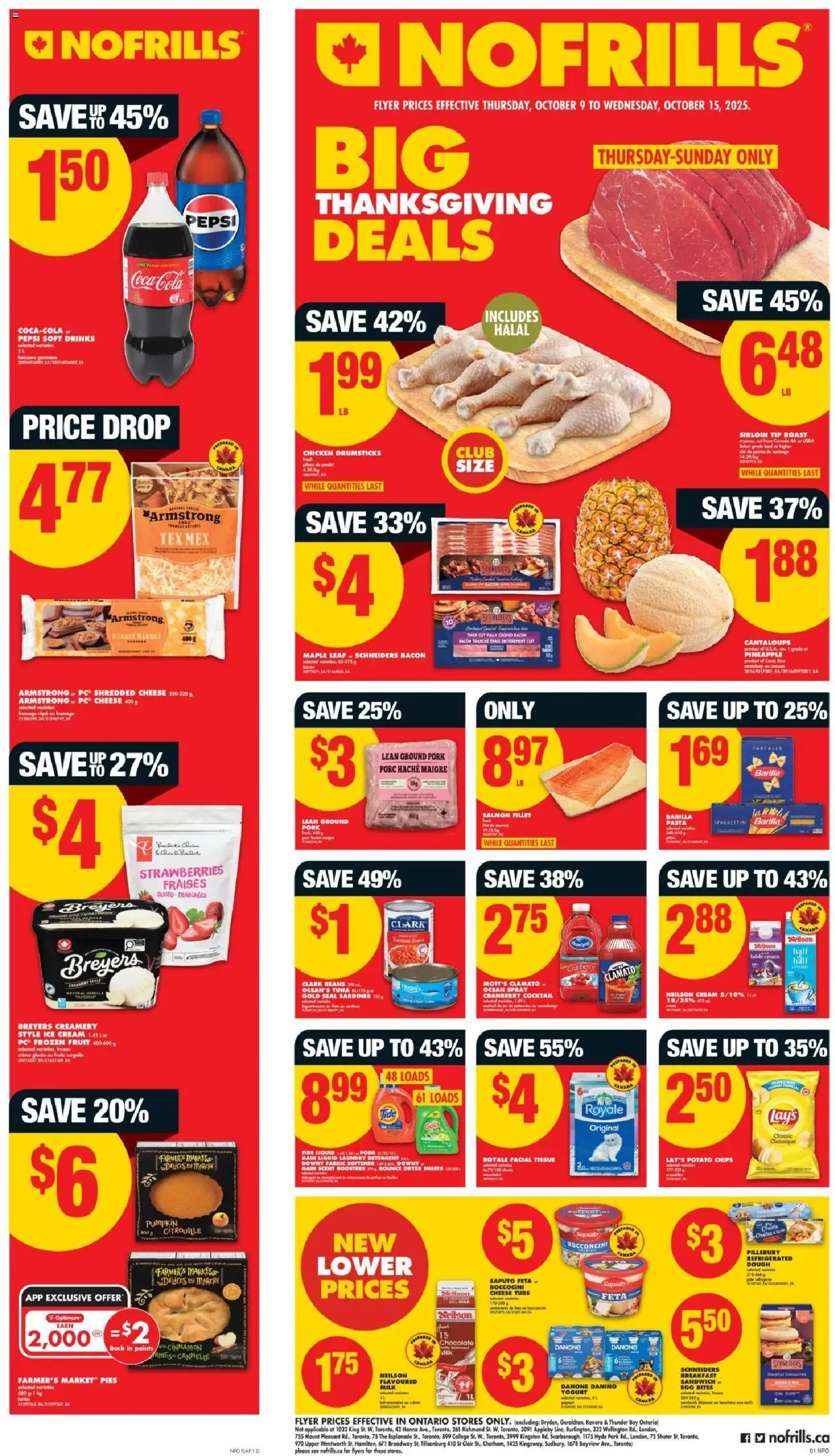 No Frills weekly flyer / circulaire - page 1- valid from Oct 9, 2025