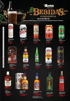 Pré-visualização Bistek Supermercados - Ofertas Bebidas válida a partir de 08/08/2025