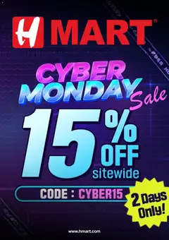 Preview Hmart Cyber Monday valid from 12/01/2025