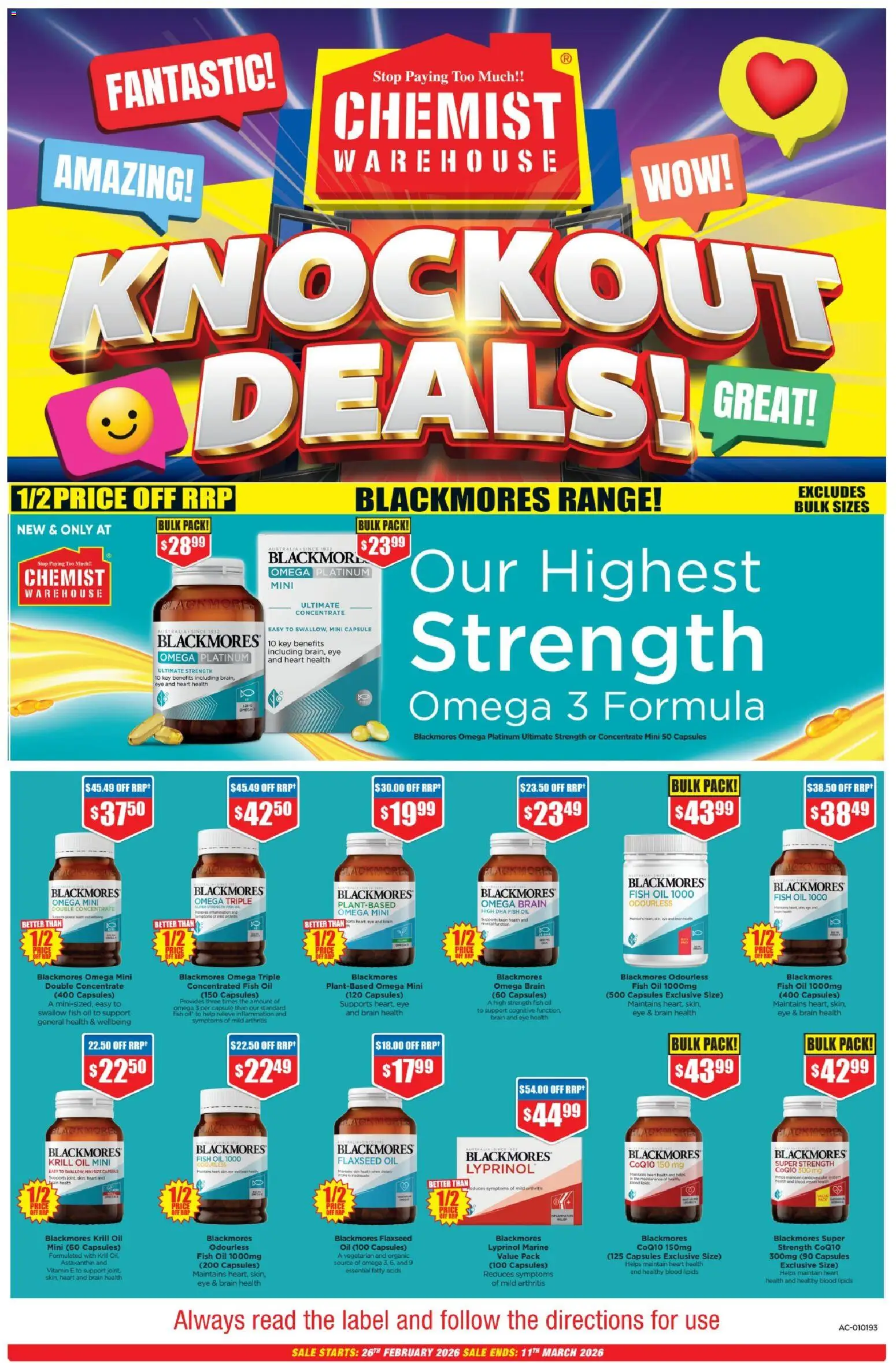 Chemist Warehouse Catalogue - page 1- valid from 26/02/2026