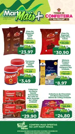 Pré-visualização Mart Minas - Ofertas de confeitaria válida a partir de 14/10/2025