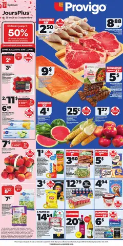 Preview Provigo weekly flyer / circulaire valid from Aug 28, 2025