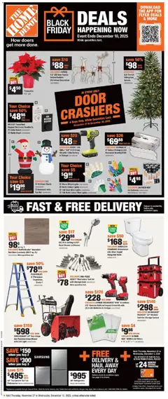 Preview Home Depot - Black Friday  valid from Nov 27, 2025