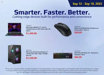 Preview Canada Computers - Weekly flyer valid from Sep 12, 2025